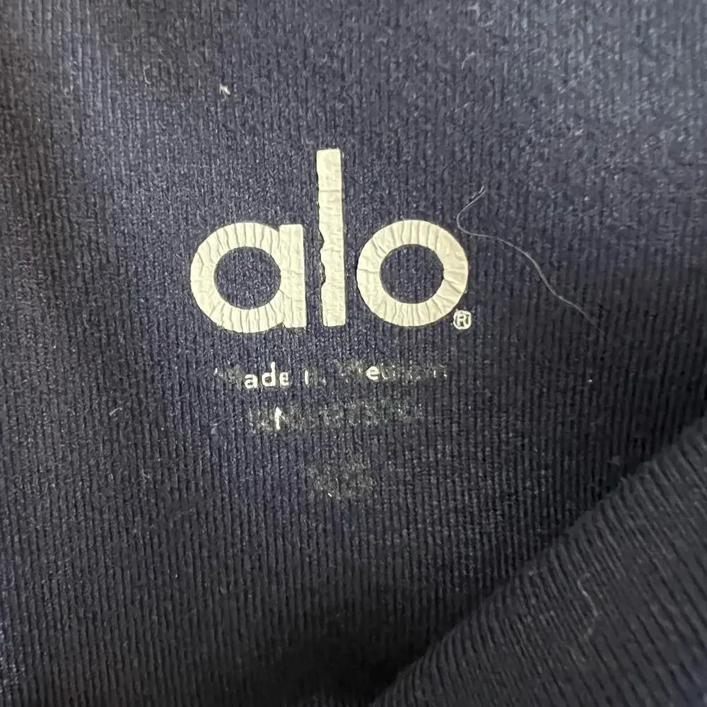 Alo Yoga Elevate Navy Gray Full Length Leggings Size XS